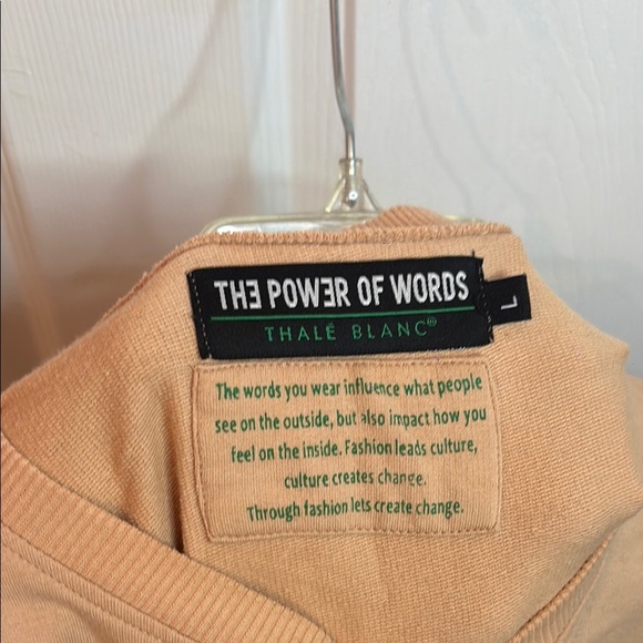 The Power of Words Beige Sweatshirt - Picture 6 of 6